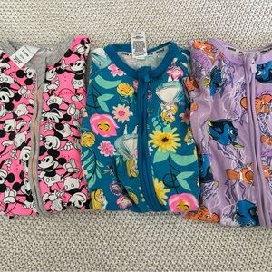 Bonds Wondersuits x3 - Pink, Teal, Purple Disney Prints